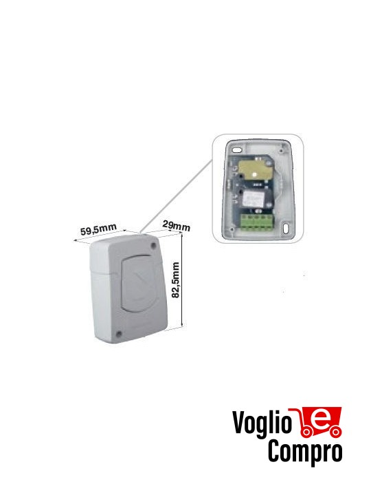 PULSANTIERA RIB FLAT CON COMANDO DIRETTO MOTORE E MORSETTIERA