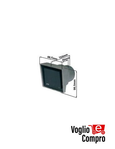 FOTOCELLULE DA INCASSO RIB COPPIA F97I  PORTATA 80 MT IN ALLUMINIO