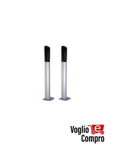 COLONNINE RIB COPPIA PER FOTOCELLULE NOVA H 50 CM PER CANCELLI A BATTENTE E SCORREVOLI