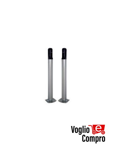 COLONNINE RIB COPPIA PER FOCELLULE FIT SLIM H 50 CM PER CANCELLI A BATTENTE E SCORREVOLI