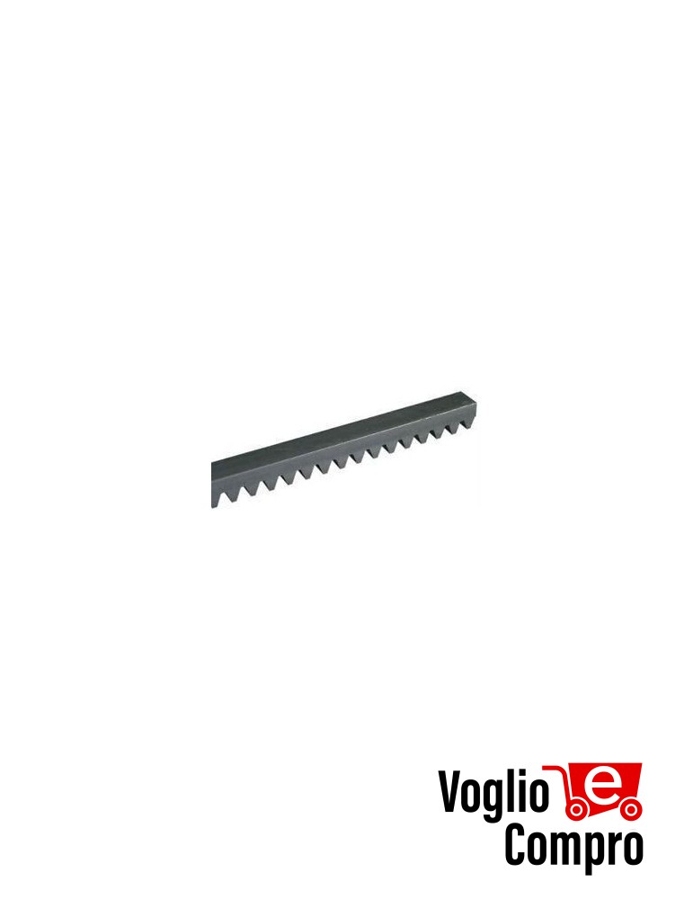 BARRA CREMAGLIERA M6 RIB IN FERRO DA 2 MT SEZIONE 30X30mm MOTORE SUPER