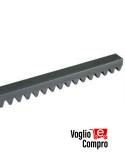 BARRA CREMAGLIERA M6 RIB IN FERRO DA 2 MT SEZIONE 30X30mm MOTORE SUPER