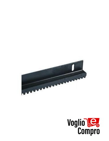 BARRA CREMAGLIERA M6 RIB FERRO ANGOLARE RIVESTITA CATAFORESI DA 2 MT 30X30mm SUPER