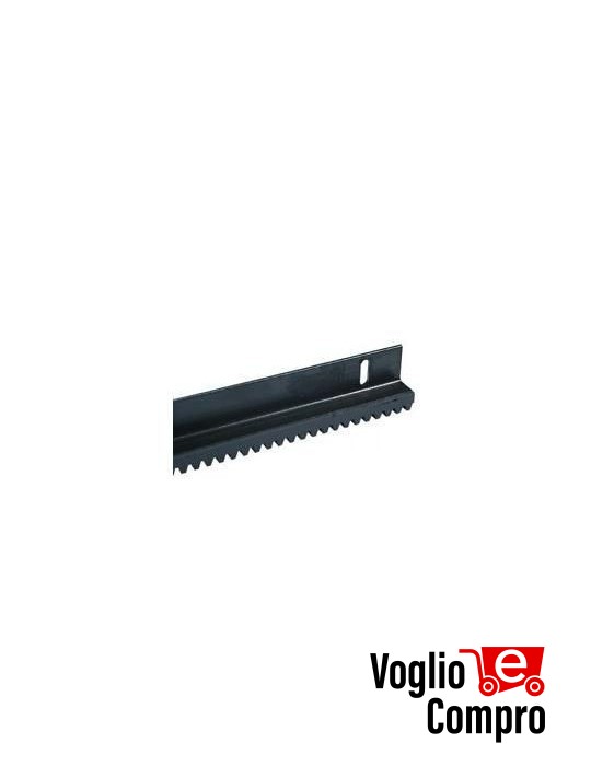 BARRA CREMAGLIERA M6 RIB FERRO ANGOLARE RIVESTITA CATAFORESI DA 2 MT 30X30mm SUPER