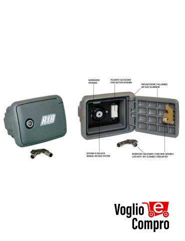 CASSAFORTE RIB DA INCASSO STONE CHIAVE TUBOLARE PER OPERATORI PREMIER JOLLY BIG