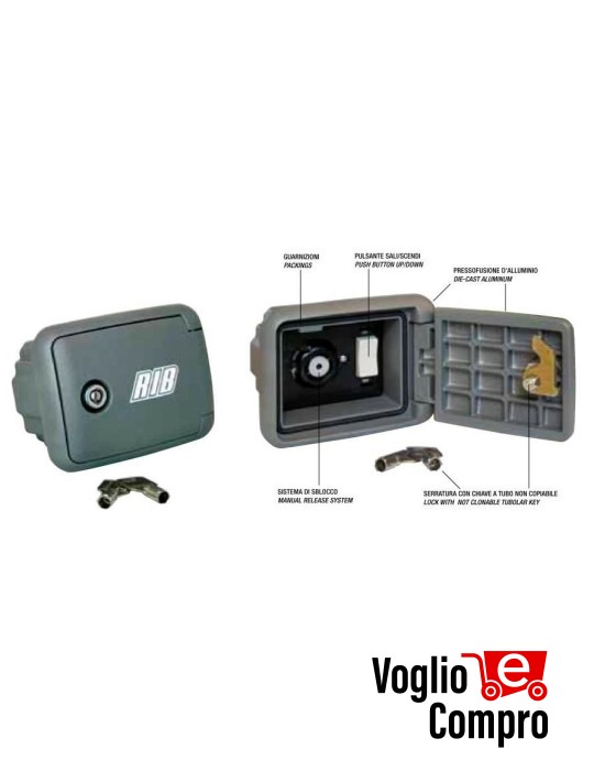 CASSAFORTE RIB DA INCASSO STONE CHIAVE TUBOLARE PER OPERATORI PREMIER JOLLY BIG