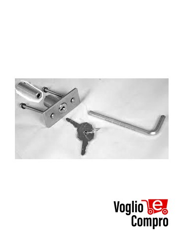 SBLOCCO CHIAVE A BRUCOLA CON SERRATURA RIB PER MOTORE BOSS PORTE BASCULANTE