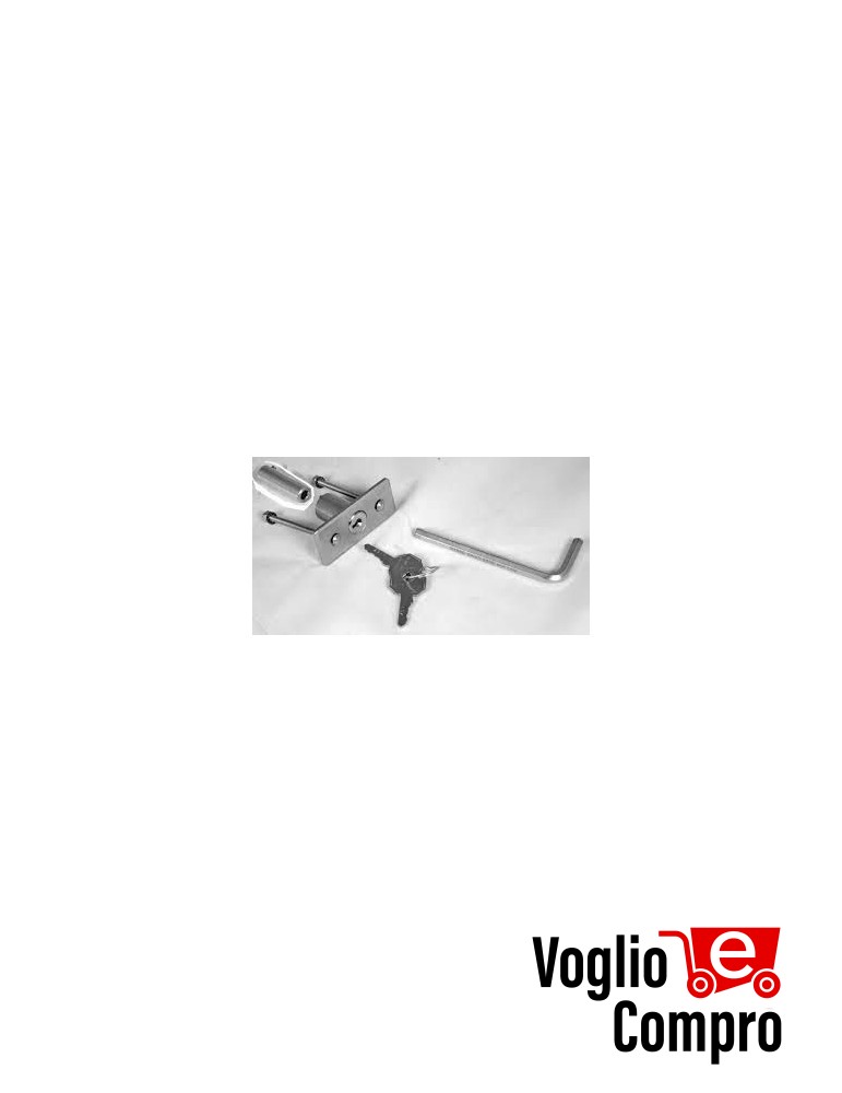 SBLOCCO CHIAVE A BRUCOLA CON SERRATURA RIB PER MOTORE BOSS PORTE BASCULANTE