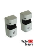 SHIELD-180 COPPIA DI FOTOCELLULE BLINDATE DA PARETE ORIENTABILI E SINCRONIZZATE