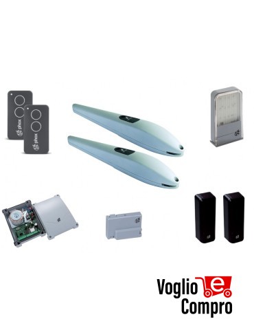 KIT COMPLETO V2 STARK3 24V PER CANCELLO BATTENTE ANTA 3 MT