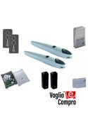 KIT AUTOMAZIONE V2 NYK 24V COMPLETO PER CANCELLO A 2 ANTE FINO A 2 MT