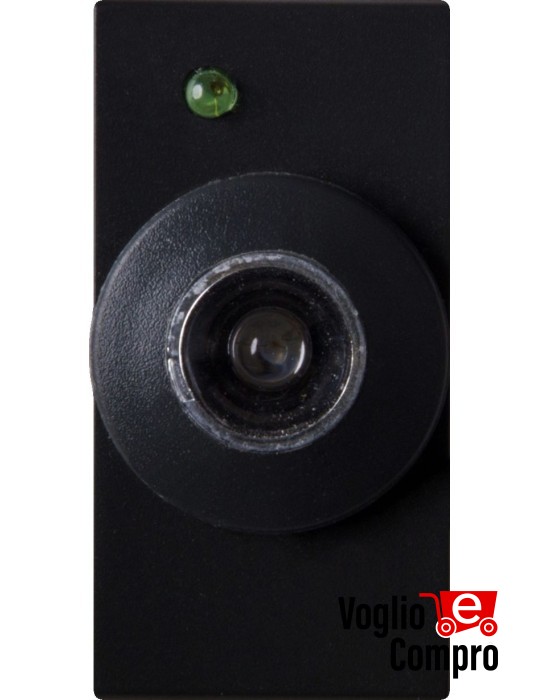 LAMPADA D'EMMERGENZA A LED FRUTTO DA INCASSO PER AVE DOMUS 100 S44 NERO