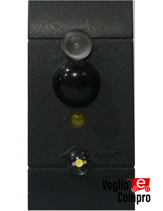 SENSORE FRUTTO DA INCASSO NERO INFRAROSSO SEGNA PASSO PER VIMAR EIKON