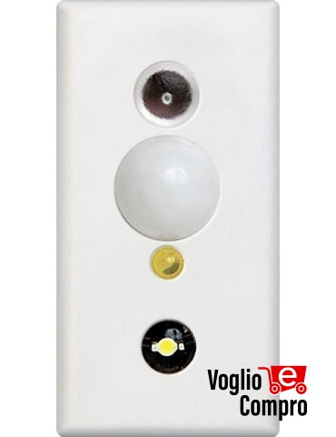 SENSORE FRUTTO DA INCASSO BIANCO INFRAROSSO SEGNA PASSO PER VIMAR IDEA