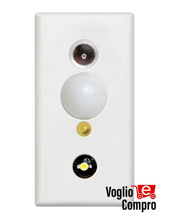 SENSORE FRUTTO DA INCASSO BIANCO INFRAROSSO SEGNA PASSO PER VIMAR IDEA