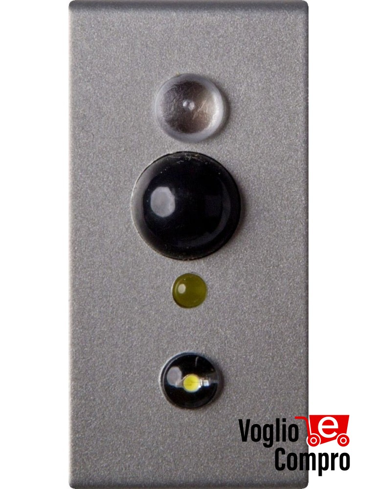 SENSORE FRUTTO DA INCASSO INFRAROSSO SEGNA PASSO PER VIMAR PLANA SILVER