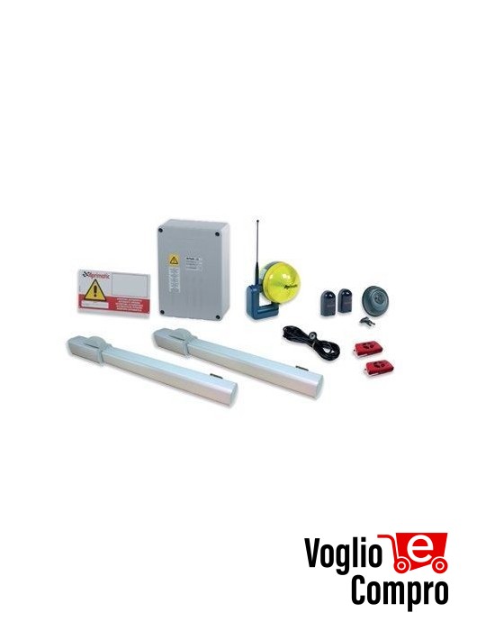 KIT APRIMATIC TWENTY C PRO 2 MOTORI PER CANCELLO A BATTENTE 2 ANTE 3MT MAX