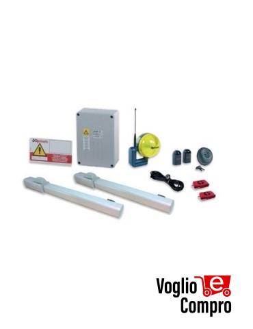 KIT APRIMATIC TWENTY SF PRO 2 MOTORI PER CANCELLO A BATTENTE 2 ANTE 3MT MAX