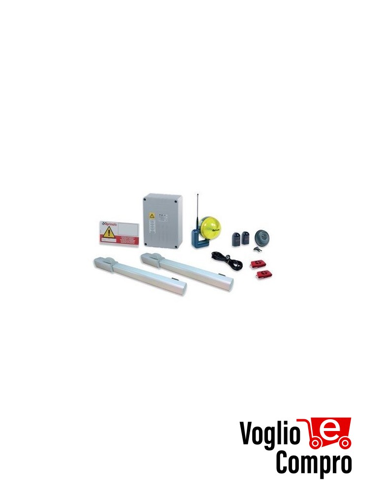 KIT APRIMATIC TWENTY SF PRO 2 MOTORI PER CANCELLO A BATTENTE 2 ANTE 3MT MAX
