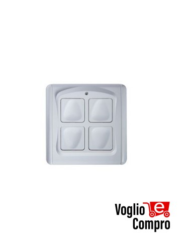 Trasmettitore da parete 4 Canali Personal Pass V2 PMR 433.92 MHz Rollig Code