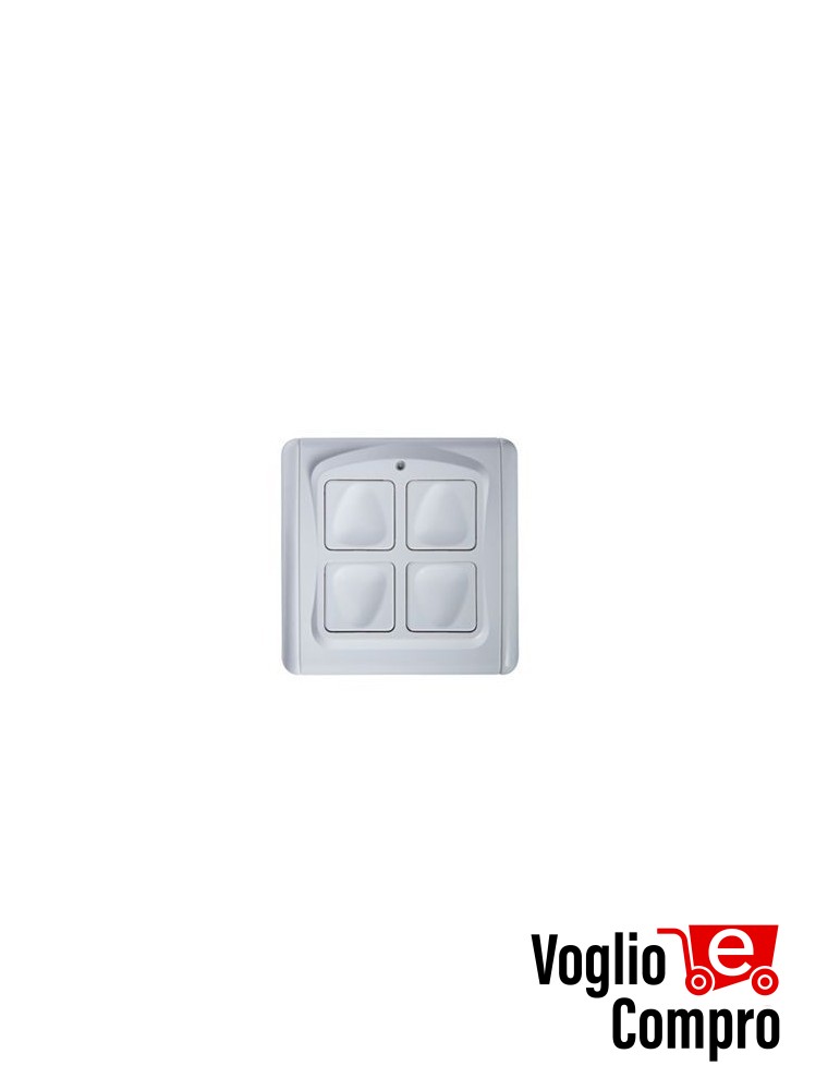 Trasmettitore da parete 4 Canali Personal Pass V2 PMR 433.92 MHz Rollig Code