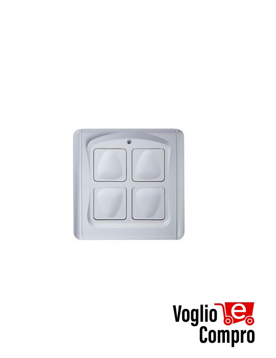 Trasmettitore da parete 4 Canali Personal Pass V2 PMR 433.92 MHz Rollig Code