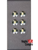 LAMPADA A 6 LED ALTA LUMINOSITA' FRUTTO DA INCASSO PER GEWISS CHORUS SILVER
