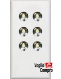 LAMPADA A 6 LED ALTA LUMINOSITA' FRUTTO DA INCASSO PER VIMAR EIKON BIANCO