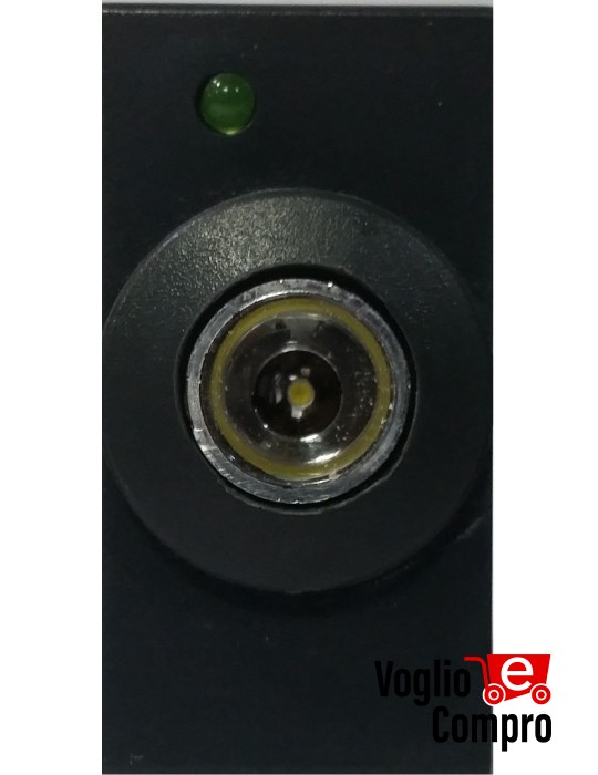 LAMPADA D'EMMERGENZA A LED FRUTTO DA INCASSO PER VIMAR ARKE' NERO