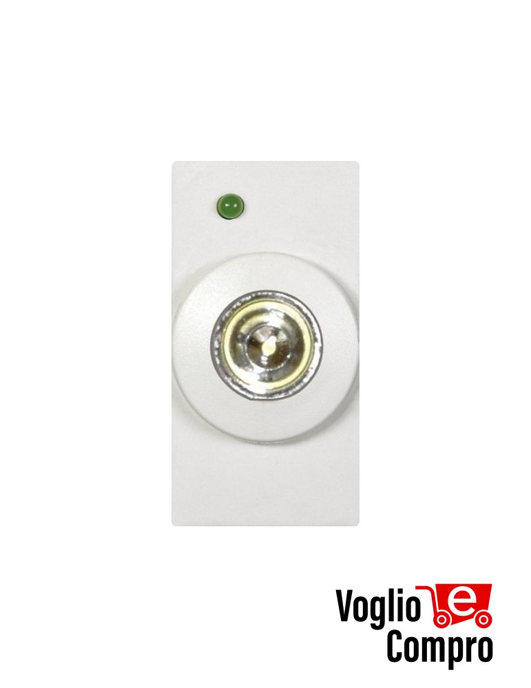 LAMPADA D'EMMERGENZA A LED FRUTTO DA INCASSO PER VIMAR PLANA BIANCO