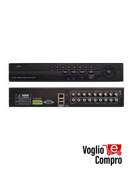 VIDEOREGISTRATORE 8CH H264 200 FPS SMARTPHONE TABLET ICLOUD