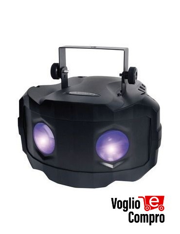 EFFETTO LUCE DISCOTECA 2 LENTI KAM DUOTRIX GLOW 3 CANALI DMX