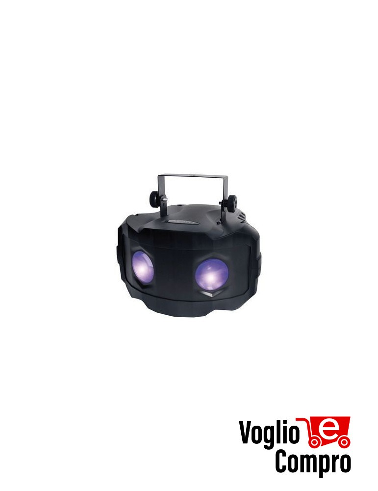 EFFETTO LUCE DISCOTECA 2 LENTI KAM DUOTRIX GLOW 3 CANALI DMX