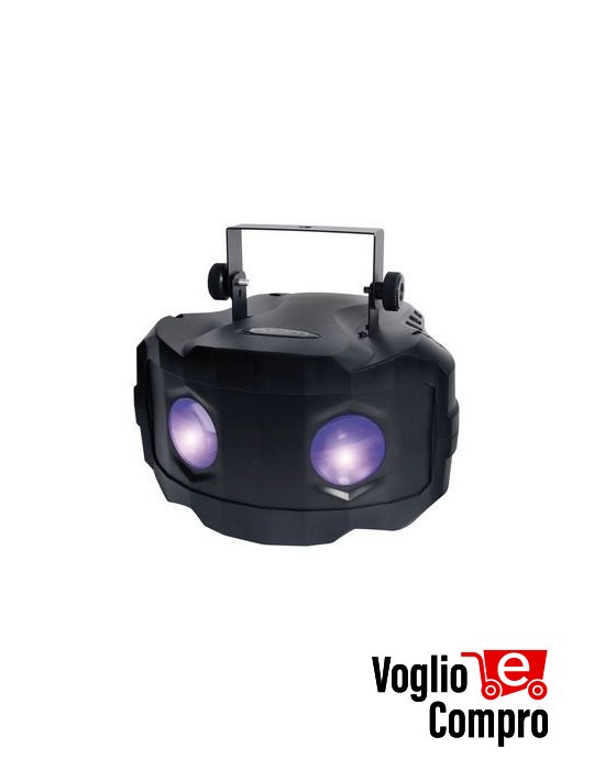 EFFETTO LUCE DISCOTECA 2 LENTI KAM DUOTRIX GLOW 3 CANALI DMX