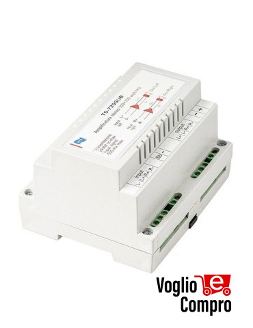 AMPLIFICATORE DIN SUBWOOFER 100 WATT TS 725 SUB collega 6 moduli Din