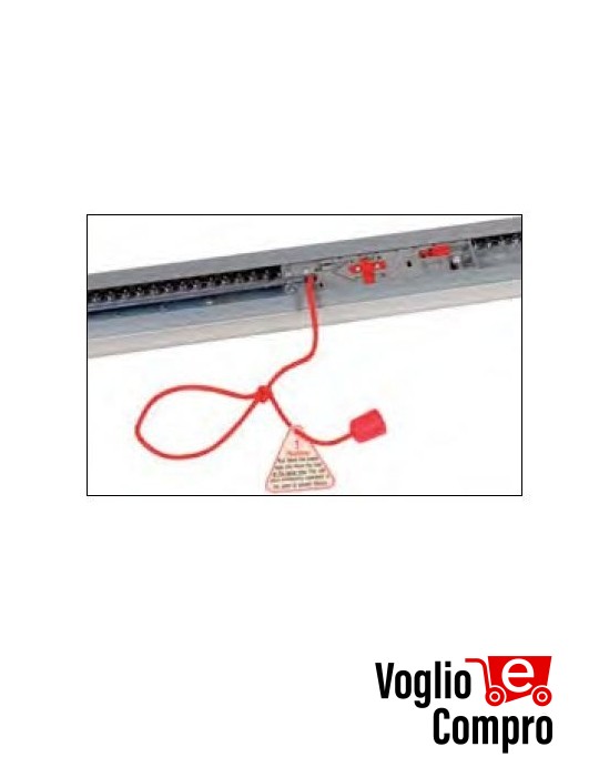 GUIDA A CINGHIA PREMONTATA V2 162574 IN 2 SEGMENTI 3,3 Mt (2 X 1,65 Mt) PER MOTORE ATRIS