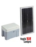 KIT ALIMENTAZIONE SOLARE V2 ECO LOGIC COMPLETO BOX BATTERIA E PANNELLO DA 20W