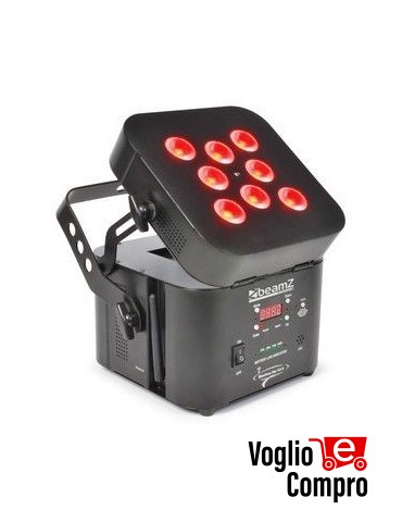 Luci Wi-Par 8X3W Led Batteria 2.4 G
