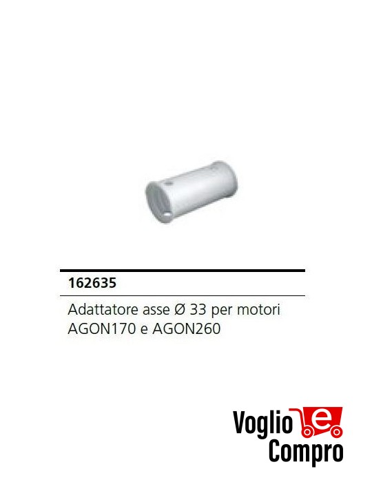 ADATTATORE ASSE V2 162635 DIAMETRO 33 PER ATTUATORE AGON170 - AGON260
