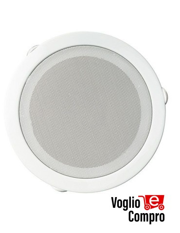 DIFFUSORE ROTONDO CONTROSOFFITTA RTS 12W 100V FORO 170mm normativa EN54-24 e EN60849