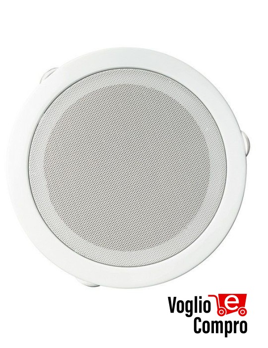 DIFFUSORE ROTONDO CONTROSOFFITTA RTS 12W 100V FORO 170mm normativa EN54-24 e EN60849