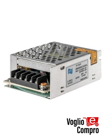 ALIMENTATORE RTS 12Vcc 3A PER CENTRALINE AUDIO E AMPLIFICATORI DEDICATI