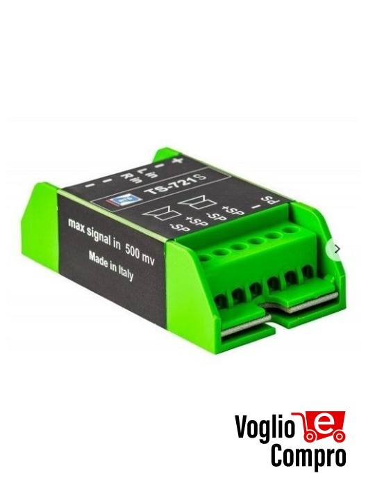 AMPLIFICATORE STEREO DA INCASSO 20+20W RTS TS 721 S