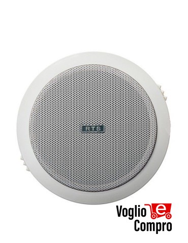DIFFUSORE ROTONDO CONTROSOFFITTA RTS 12W 32 Ohm D. FORO 150mm COLORE BIANCO