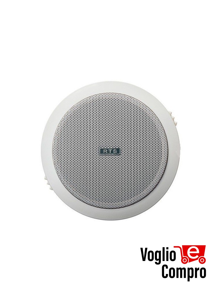 DIFFUSORE ROTONDO CONTROSOFFITTA RTS 12W 32 Ohm D. FORO 150mm COLORE BIANCO