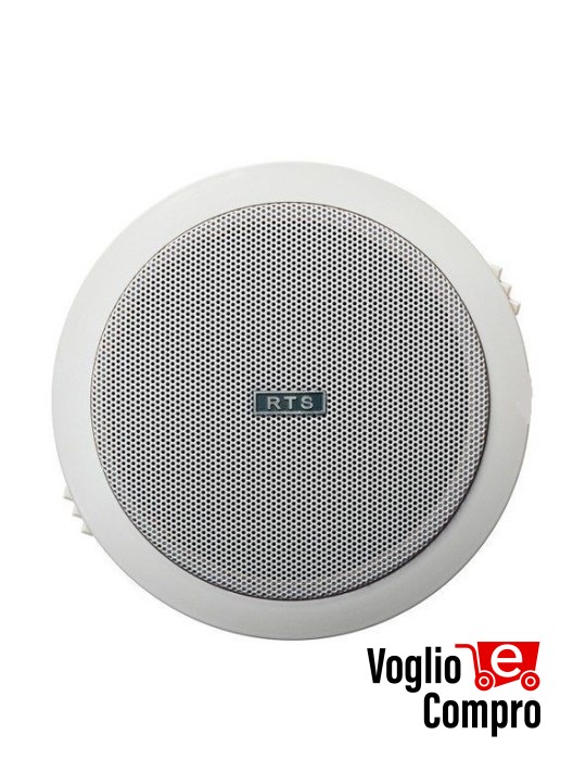 DIFFUSORE ROTONDO CONTROSOFFITTA RTS 12W 32 Ohm D. FORO 150mm COLORE BIANCO