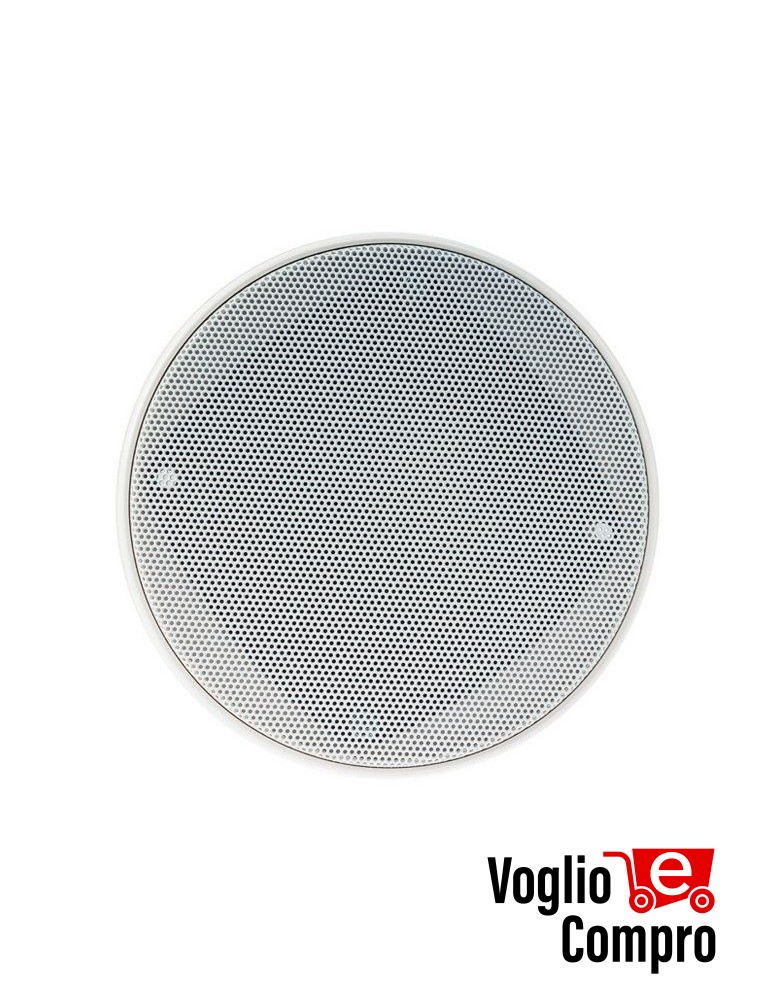 DIFFUSORE ROTONDO CONTROSOFFITTA RTS 20W 32 Ohm D. FORO 93mm COLORE BIANCO