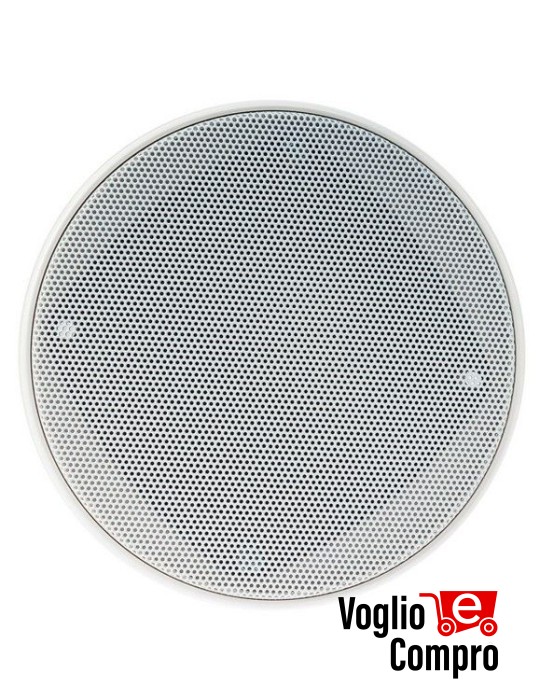 DIFFUSORE ROTONDO CONTROSOFFITTA RTS 20W 32 Ohm D. FORO 93mm COLORE BIANCO