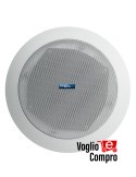 DIFFUSORE ROTONDO CONTROSOFFITTA RTS 30W 2 VIE 8 Ohm D. FORO 180mm COLORE BIANCO