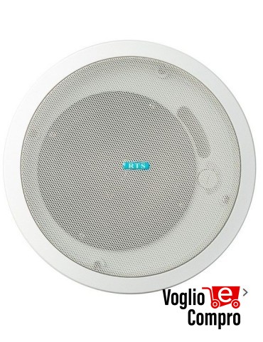 DIFFUSORE CONTROSOFFITTA A CASSA TS DR230 RTS 50Watt 2 VIE 100 Volt FORO 230mm
